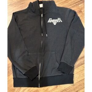 MARVEL VILLAIN PUNISHER LOGO CAMOUFLAGE GRAY MEDIUM‎ M SWEATSHIRT ZIPPER HOODIE